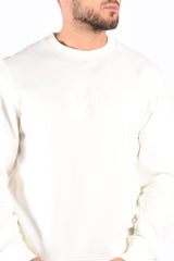 CP Company - Diagonal Raised Fleece Logo Sweatshirt - Gauze White