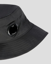 CP Company Chrome-R Lens Bucket Hat Black