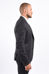 Drykorn Blazer Malo Checkered Dark Grey/Blue