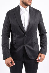 Drykorn Blazer Malo Checkered Dark Grey/Blue