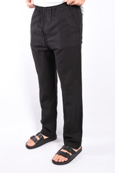 Drykorn Ramano Regular Linen Trouser Black