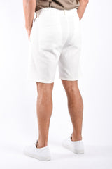 Drykorn Linen Shorts Rhasy White