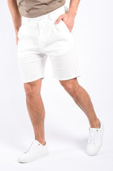 Drykorn Linen Shorts Rhasy White