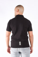 EA7 Cotton Stretch Polo 8NPF14 Black