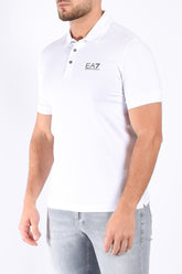 EA7 Cotton Stretch Polo 8NPF14 White