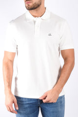 CP Company Stretch Piquet Regular Polo White