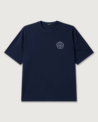 Denham T-Shirt Lines Tee Dark Blue