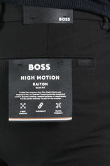 Boss Slim Fit Stretch Cotton Trousers P Kaiton1 Zip Black