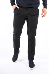Boss Slim Fit Stretch Cotton Trousers P Kaiton1 Zip Black