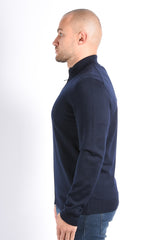 Boss Knit Vest Balonso L Dark Blue