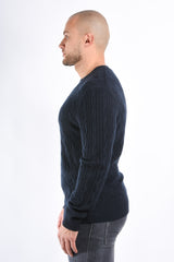 BOSS Knit Sweater H Hetico - Dark Blue