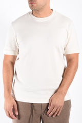 Boss Cotton Cashmere T-Shirt H Thompson 66 Open White