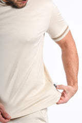 Boss H-Tessler 202 Mercerised T-Shirt - Light Beige