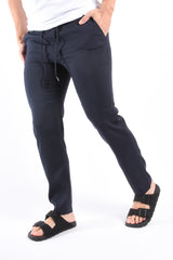 Boss Linen Pants H Kane1 RDS Dark Blue