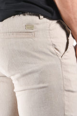 Boss Linen Pants H Kane1 RDS Open Beige