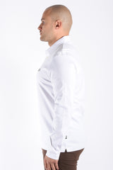 Boss Mercerised Longsleeve Polo C Paley 01 White