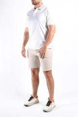 Boss Mercerised Slim Fit Polo H Phillipson 238 White