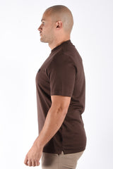 Boss Mercerised T-Shirt C Taut Dark Brown