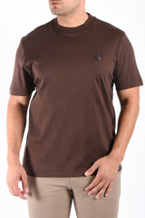 Boss Mercerised T-Shirt C Taut Dark Brown