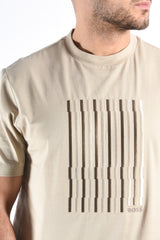 Boss Mercerised T-Shirt C Thompson 41 Open Beige