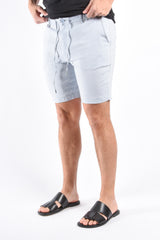 Boss Regular Linen Stretch Shorts H Kane1 RDS Light/Pastel Blue