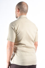 Boss Slim Fit Stretch Linen Shirt C-Roan-K-SH-262 Open Beige