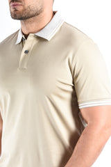 Boss Mercerised Slim Fit Polo H Phillipson 238 Open Beige