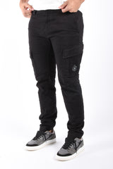 CP Company Cargo Pants Satin Black