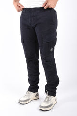 CP Company Cargo Pants Satin Fallen Total Eclipse