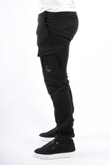 CP Company Cargo Pants Stretch Sateen Ergonomic Black