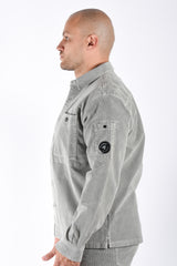 CP Company Corduroy Overshirt Flint Grey