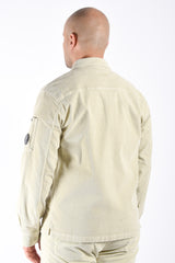 CP Company Corduroy Overshirt Silver Birch