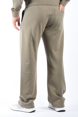 CP Company Diagonal Raised Fleece Logo Sweatpants Fallen Rock