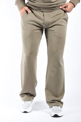CP Company Diagonal Raised Fleece Logo Sweatpants Fallen Rock