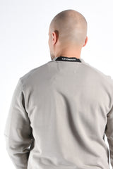 CP Company Diagonal Raised Fleece Sweater Dove