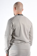 CP Company Diagonal Raised Fleece Sweater Dove