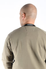 CP Company Diagonal Raised Fleece Sweater Fallen Rock