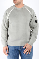 CP Company Double Cotton Chenille Knit Sweater Flint Grey