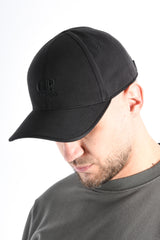 CP Company Gabardine Contrast Cap Black