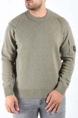 CP Company Lambswool GRS Lens Sweater Fallen Rock