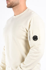 CP Company Light Fleece Sweater Frozen Dew