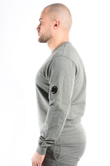 CP Company Light Fleece Sweater Gunmetal