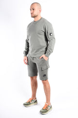 CP Company Light Fleece Sweater Gunmetal