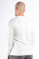 CP Company Light Fleece Sweater White
