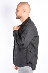 CP Company Metropolis Overshirt Gabardine PD - Black