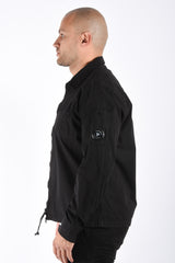 CP Company Organic Gabardine Overshirt Black