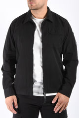 CP Company Organic Gabardine Overshirt Black