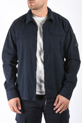 CP Company Organic Gabardine Overshirt Total Eclipse