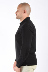 CP Company Polo Longsleeve Stretch Piquet Black