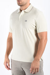 CP Company Polo Stretch Piquet Silver Birch